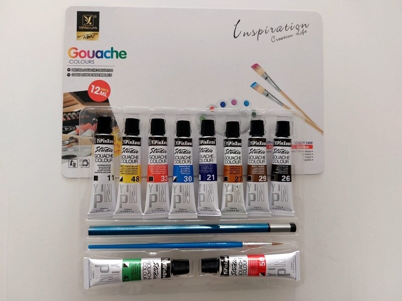 Artist oil colour set 10pcs Oil colour tubes x12ml assorted colours