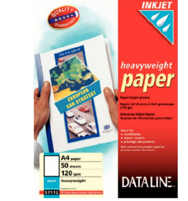DATALINE 57110 - Inkjet Premium Coated Glossy Paper A4 90g - Matt Finish (50 Sheets per Packet)