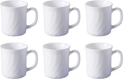 Diva White Plain Ceramic Mug 29cl (290ml) coffee Mug