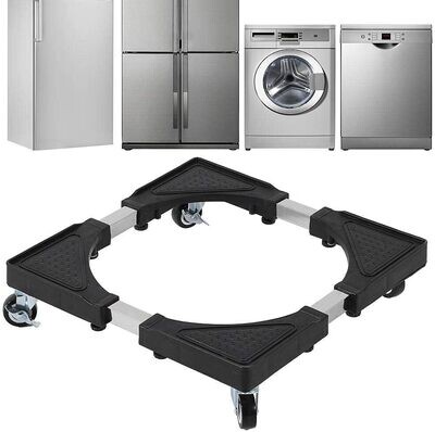 Heavy Duty Washing Machine and fridge Stand with Lockable Wheels