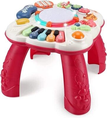 Baby Toys 6 to 12 Months - Learning Musical Table for 1, 2, 3 Years Old - Fun Educational Activity Center