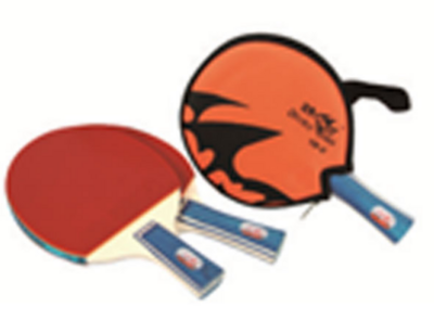 Table Tennis Long Handle Racket Set 1A-C with Two Balls - ITTF Approved Model 1A-C