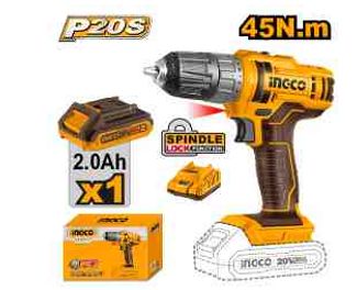 Ingco CDLI200518 20V Lithium-Ion Cordless Drill