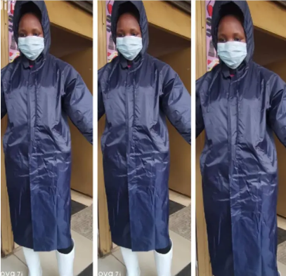 Adult Raincoat with Hood - Stay Dry in Style with Model RCOATMILL (Size M)