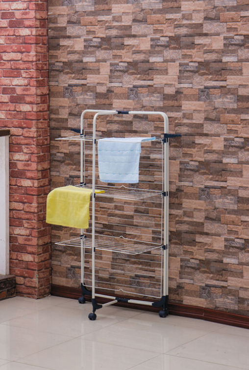 Foldable 3 Tiered Laundry Rack: Convenient Household Clothes Drying ...