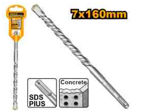 INGCO DBH1210702 SDS Plus Hammer Drill Bit - Robust 7x160mm Bit for Efficient Drilling
