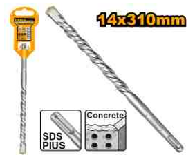 INGCO DBH1211404 SDS Plus Hammer Drill Bit - High-Performance 14x310mm Bit for Professional Drilling