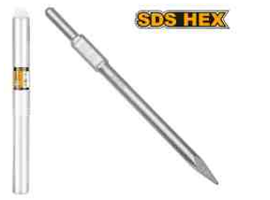 INGCO DBC0614001 Hex Chisel - Precision Pointed Chisel for Powerful Demolition