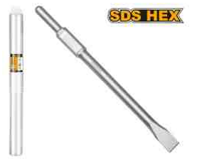 INGCO DBC0624002 Hex Chisel - Flat Chisel for Precise Demolition Work