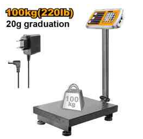 Ingco HESA31003 Electronic Scale 100kg - Precision Weighing for Diverse Applications