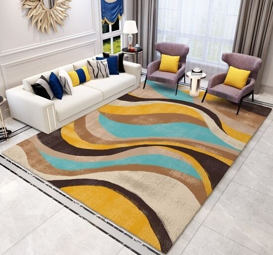 Good and High-Quality Carpets - Waves Design (200*300cm / 7 by 10 ft)