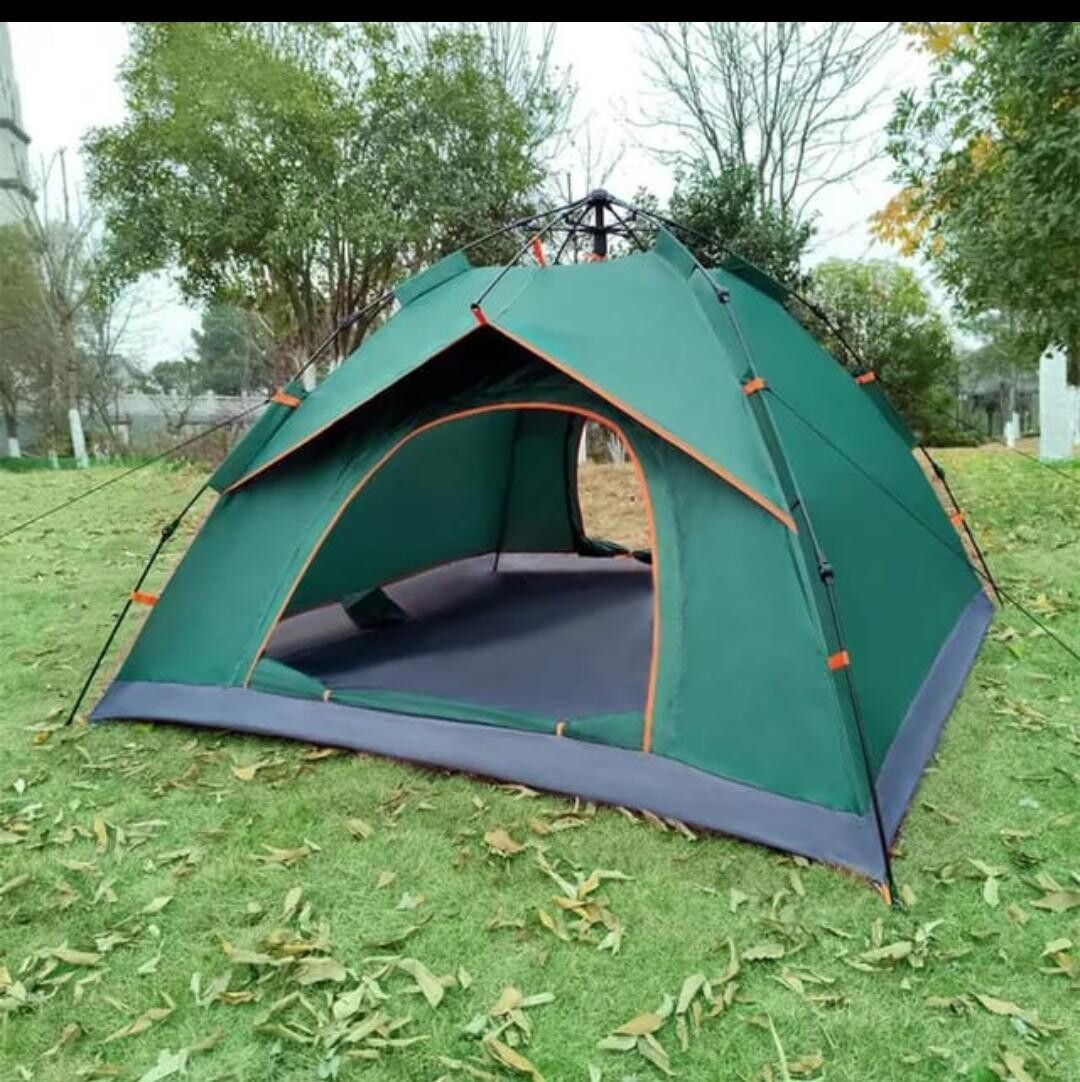 Camping Tents - Double Layer 5-Person Tent with Double Windows