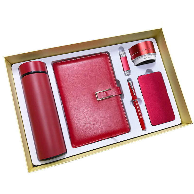 Luxury Business Gift Set: Thermos Flask, Pen, Card Holder, Notebook – Corporate Gift Set &amp; Promotional Items (Model RMGS23) - Elegant Gift Box Edition