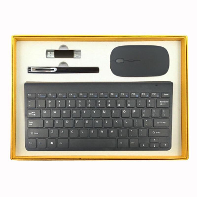 Executive Gift Set: Pen, USB Power Bank, Wireless Keyboard &amp; Mouse Combos