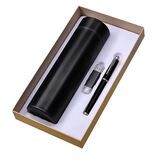 Luxury Gift Set 3 in 1 - Thermos Flask, Pen, USB with Gift Box and Gift Bag