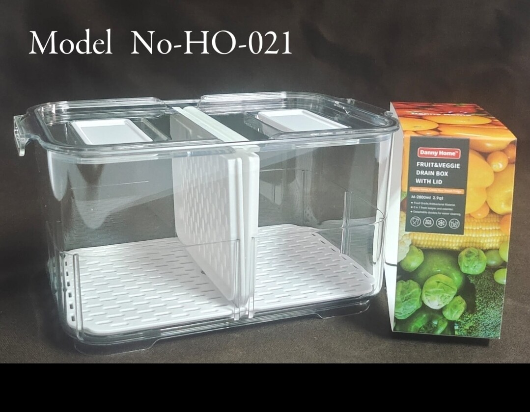 Danny Home Fruit& Veg drain box with lid 2400ml model HO-021