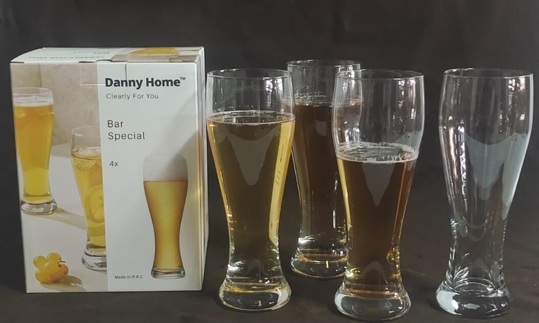 Danny Home Crystal Beer Glass 650ml 6pcs set