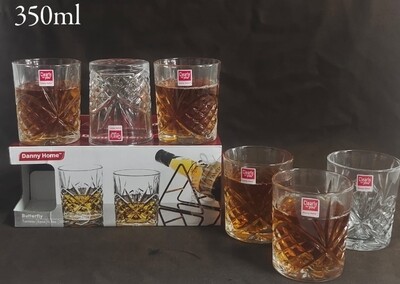 Danny Home Crystal Whisky Glasses 6pcs Set 1988-76