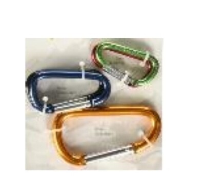 D Carabiner 5/6/7/8Mm, Set Of 4 Happy Outdoor