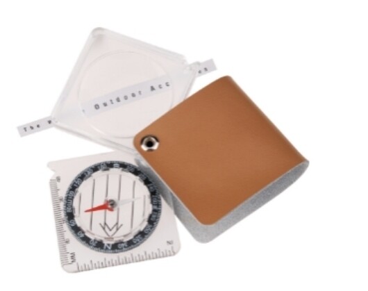 AceCamp 3150 Magnifier Compass With Leather Case