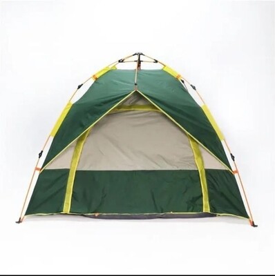 Double Layer Premium 3 person camping tent with WindowsFits 3 1/2x6 matress 