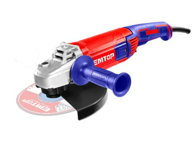 Emtop Angle Grinder EAGR20073 - High-Powered 2000W, 180mm Disc, Versatile Grinding Tool