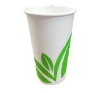 ST Disposable PLA White Hard Paper Cups - 240ml - 25pcs Pack - Biodegradable and Convenient
