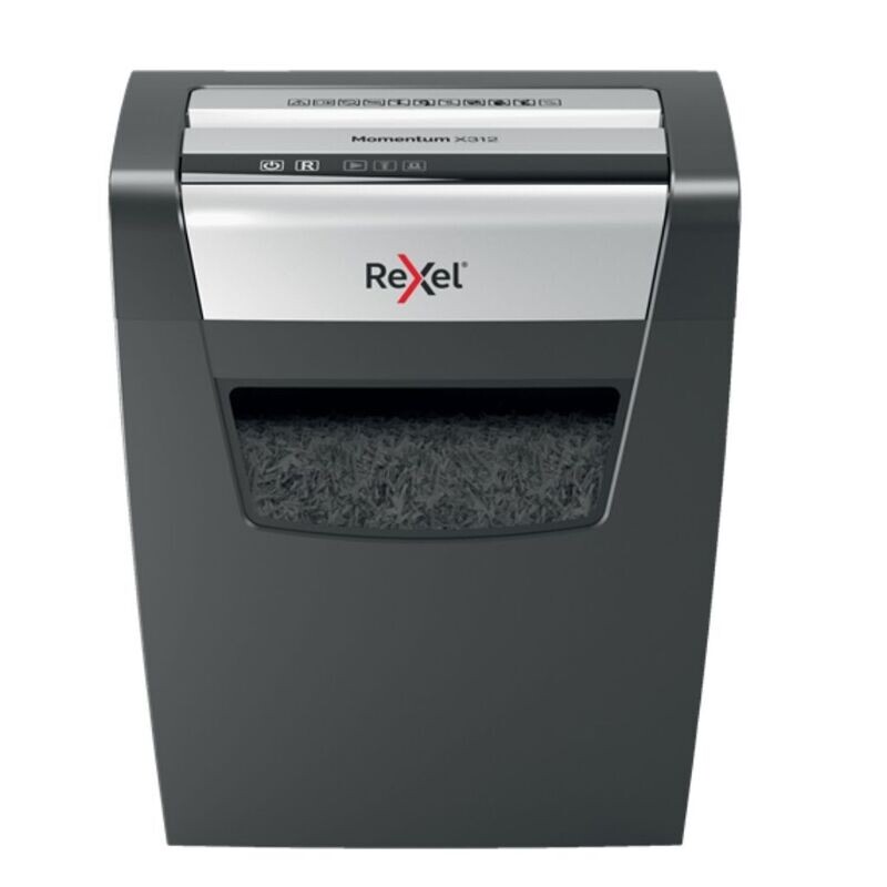 REXEL MOMENTUM X312 UK SHREDDER - Efficient Cross-Cut Shredding for Enhanced Security