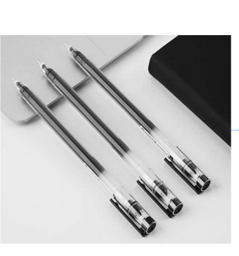 Guangbo B72009D 0.5mm Gel Pen - Black Ink, 12pcs Wholesale Pack