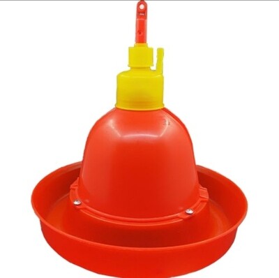 Automatic Chicken Water Drinker Bell - Red