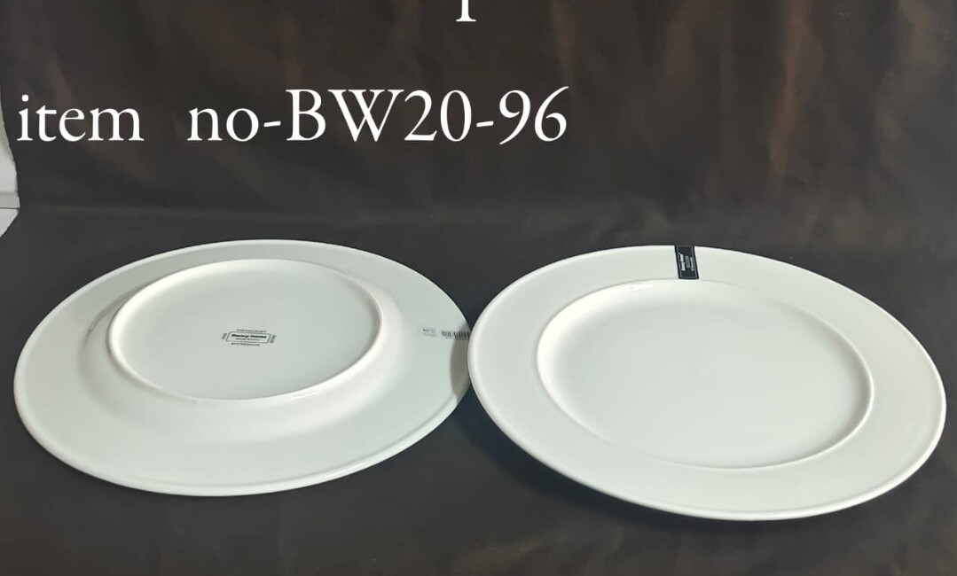 Danny Home White Porcelain Dinner Plate 12" BW20-96