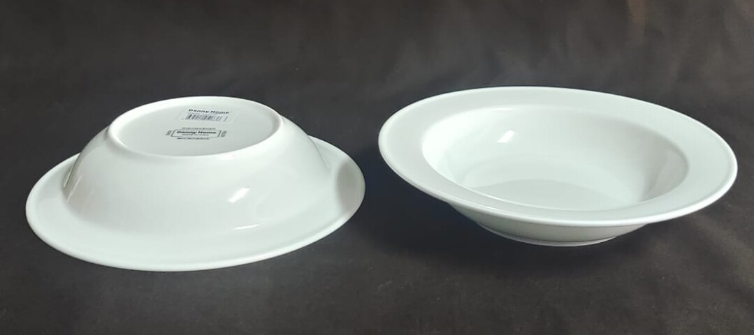 Danny Home white porcelain Soup Plate 8" BW20-32