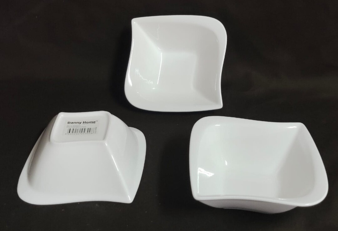 Danny Home 5" Square Bowl in Fine Porcelain (BW004-4)
