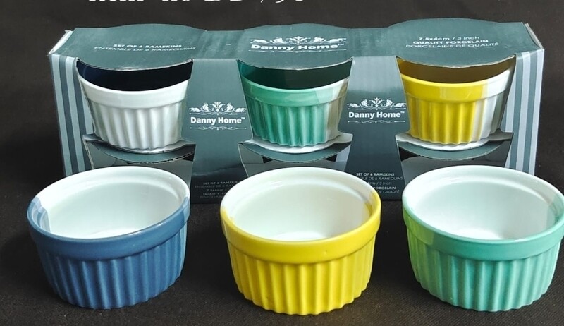 Danny Home Bakeware - 6pcs Baking Ramekin Bowls 3&quot; DB-754