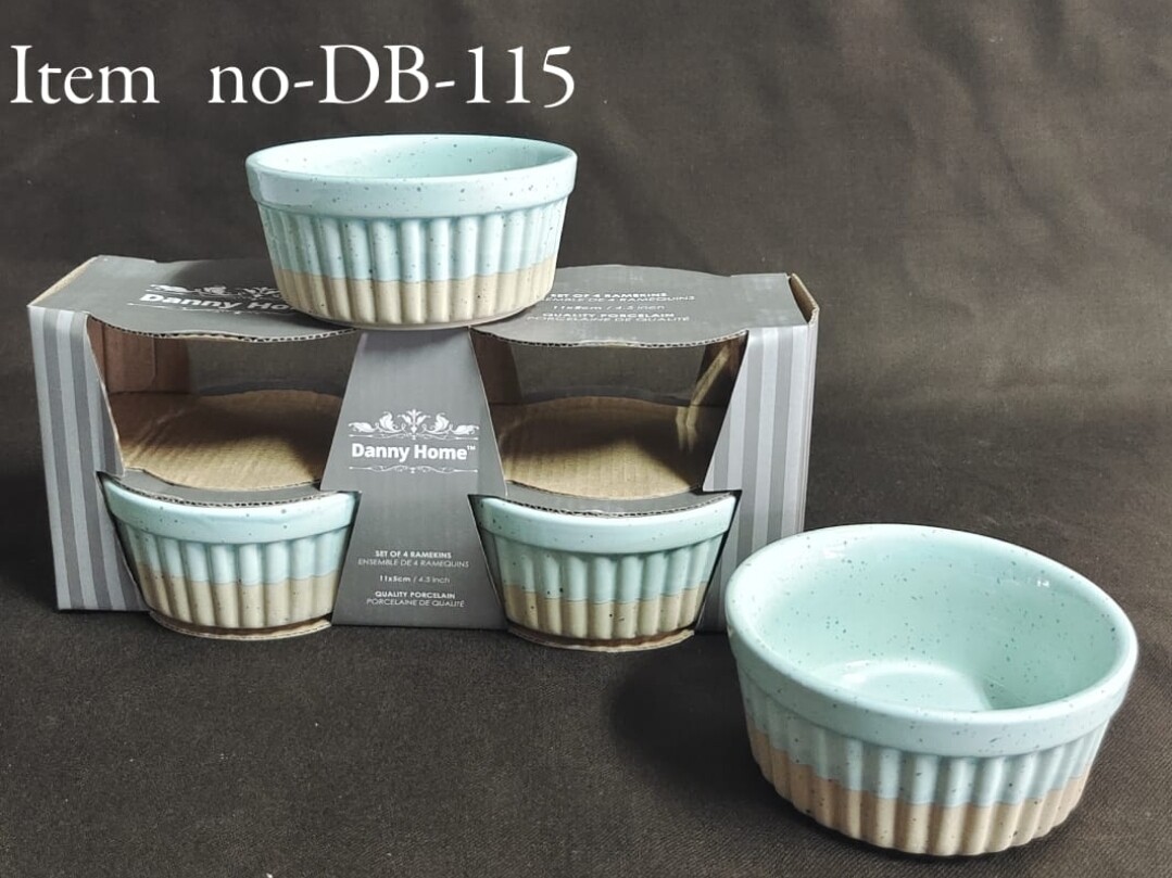Danny Home Bakeware - 4pcs Baking Ramekin Bowls 4" DB-115