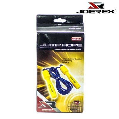 Joerex Skip Rope Plastic Handle Yellow/Blue - JD6066: Elevate Your Cardio with a Recreational Jump Rope