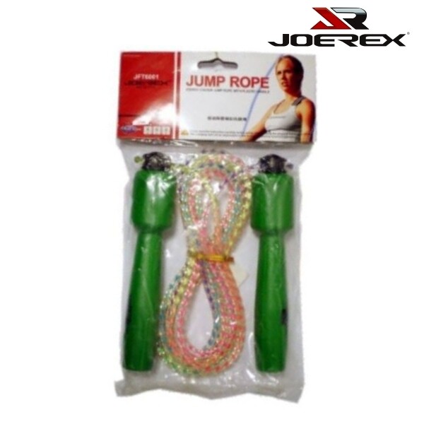 Joerex Jump Rope Coloured Plastic Handle - JFT6001: Enjoy Fitness and Cardiovascular Benefits in Vibrant Colors