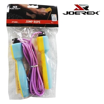 Joerex Jump Rope Plastic Handle Purple - JFT6002: Elevate Your Cardio with a High-Quality Recreational Jump Rope