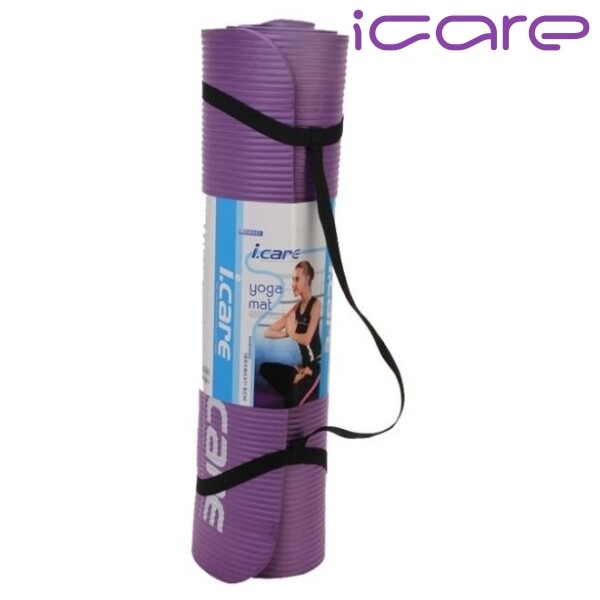 I-care Large Yoga Mat Purple 185cmX80cm/x1.5cm JBD40924: Enhanced Quality for Ultimate Yoga Comfort