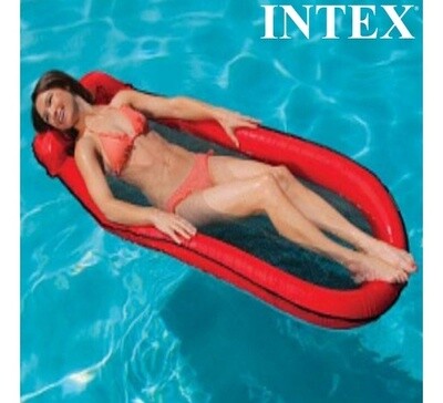 Intex Lounge Mesh Mats 58836 - Inflatable Floating Raft for Cool and Comfortable Water Relaxation