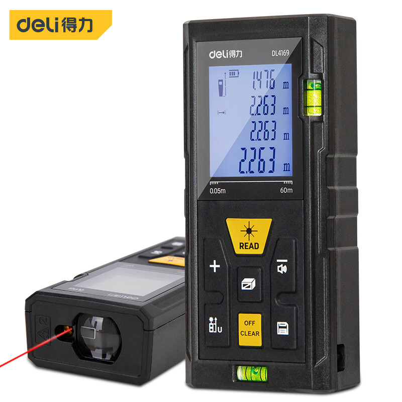 Deli-EDL4169 Laser Distance Measure - Measure with Confidence up to 60m