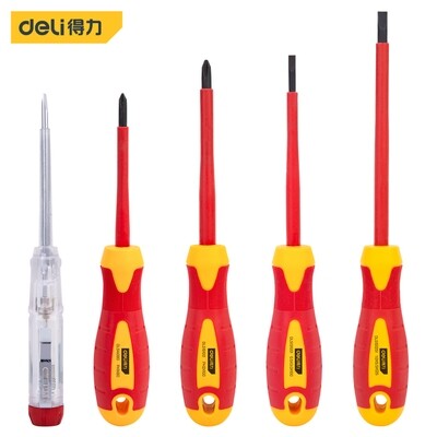 Deli-DL510005 Insulation Tool Set - 5PCS Set for Electrical Safety