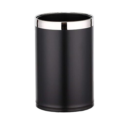 Fireproof Dust Bin - Iron Paint Body, 200x310mm, Model C336 Hotel Room Dust Bin