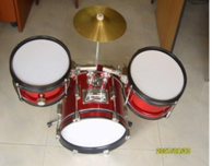 SL103-3 3-PC Junior Drum Set with 12" Snare, 8" Toms, and 8" Cymbal
