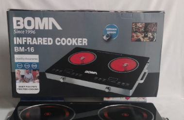 BOMA BM-16 Double Electric Infrared Cooker Stove 2500W - Dual Cooking Power, No Radiation, Sensor Touch Controller