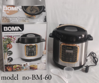 BOMA PRESSURE COOKER BM 60 (6L) - 18 Functions, 3 Variable Pressure Selections