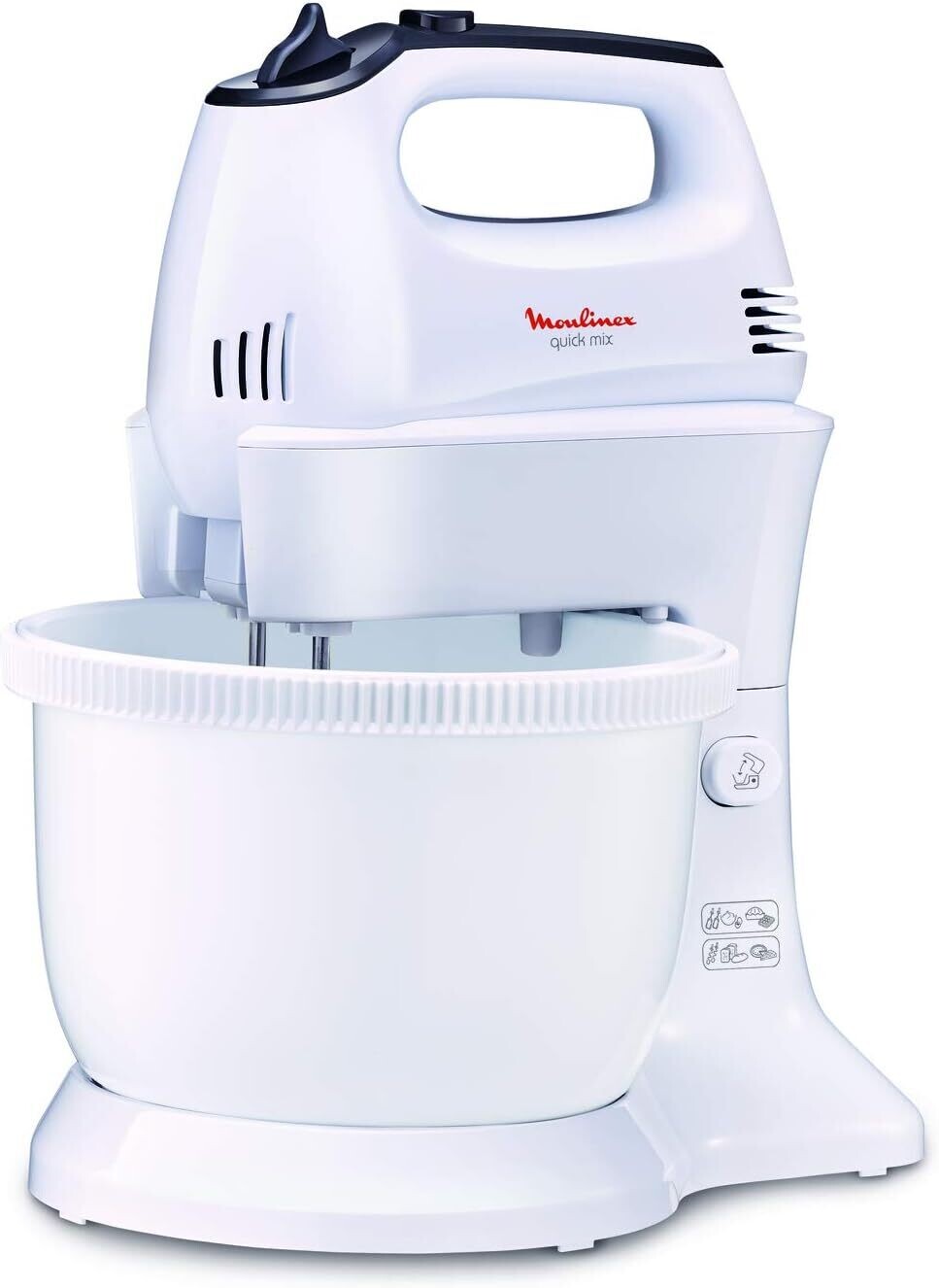 Moulinex QuickMix Hand Mixer with Stand Bowl - Effortless Mixing for Perfect Bakes, HM311127