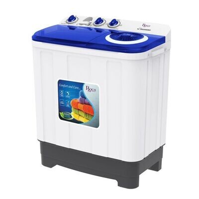 Roch RWM-07TTR-J Semi-Automatic Washing Machine, 7kgs - White | Roch Live Smarter