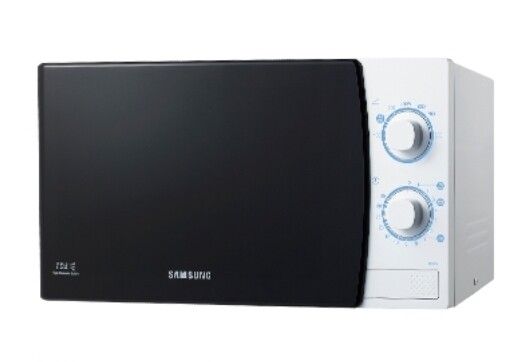 SAMSUNG 20L Solo Microwave Oven ME711K, 800W, Ceramic Enamel Cavity, Mechanical Control - White