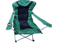 ValuePlus Deluxe Camping Chair VP014 - Ultimate Comfort with Cup Holder and Armrest
